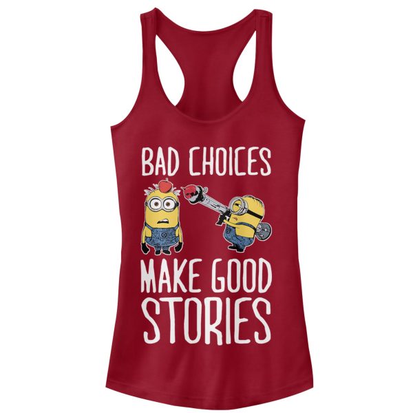 Junior_s Despicable Me Minion Bad Choices Racerback Tank Top