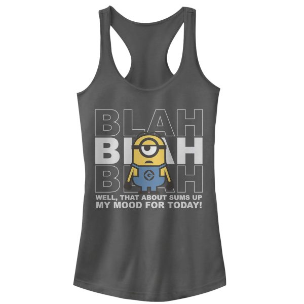 Junior_s Despicable Me Minion Blah Mood Today Racerback Tank Top