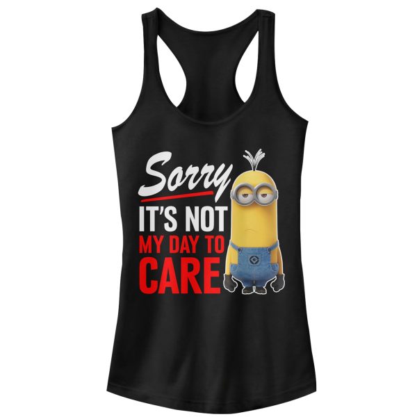 Junior_s Despicable Me Minion Not Day to Care Racerback Tank Top