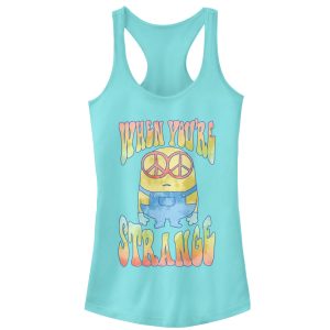 Junior_s Despicable Me Minion Tie-Dye Strange Racerback Tank Top