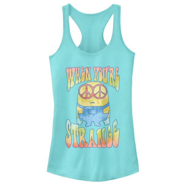 Junior_s Despicable Me Minion Tie-Dye Strange Racerback Tank Top