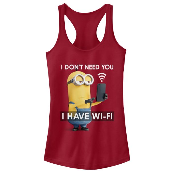 Junior_s Despicable Me Minion Wi-Fi Racerback Tank Top