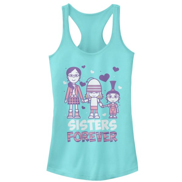 Junior_s Despicable Me Sisters Forever Racerback Tank Top