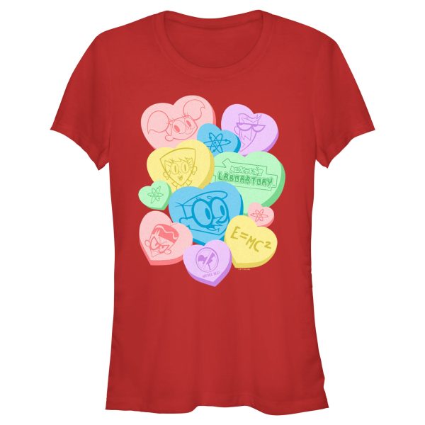 Junior_s Dexter_s Laboratory Valentine_s Day Conversation Hearts T-Shirt