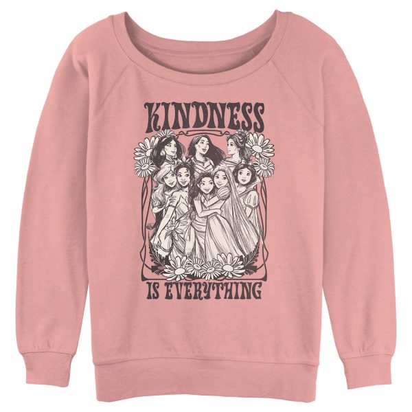 Junior_s Disney Black and White Princesses Kindness is Everything Sweatshirt