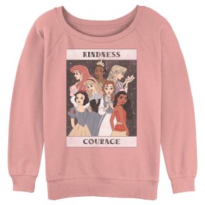 Junior_s Disney Princesses Kindness and Courage Poster Sweatshirt