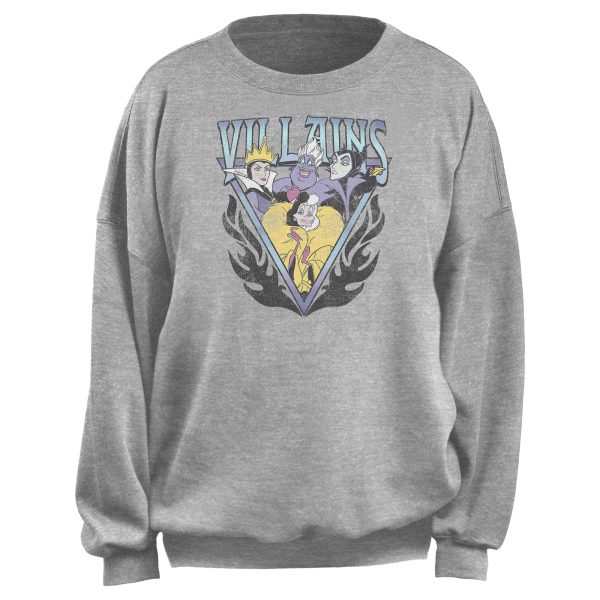 Junior_s Disney Villains Distressed Flames Logo Sweatshirt