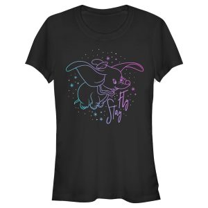 Junior_s Dumbo Stay Fly Outline T-Shirt