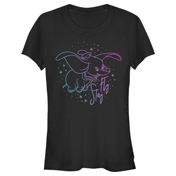 Junior_s Dumbo Stay Fly Outline T-Shirt