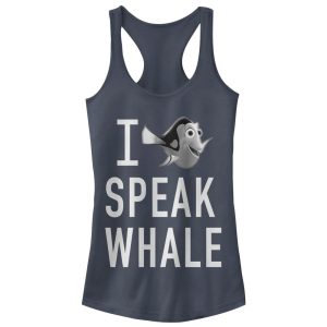 Junior_s Finding Dory I Speak Whale Racerback Tank Top