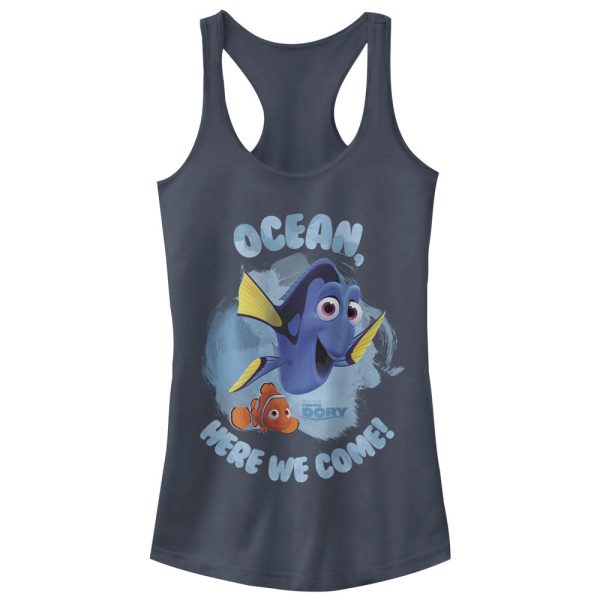 Junior_s Finding Dory Ocean Here We Come Racerback Tank Top