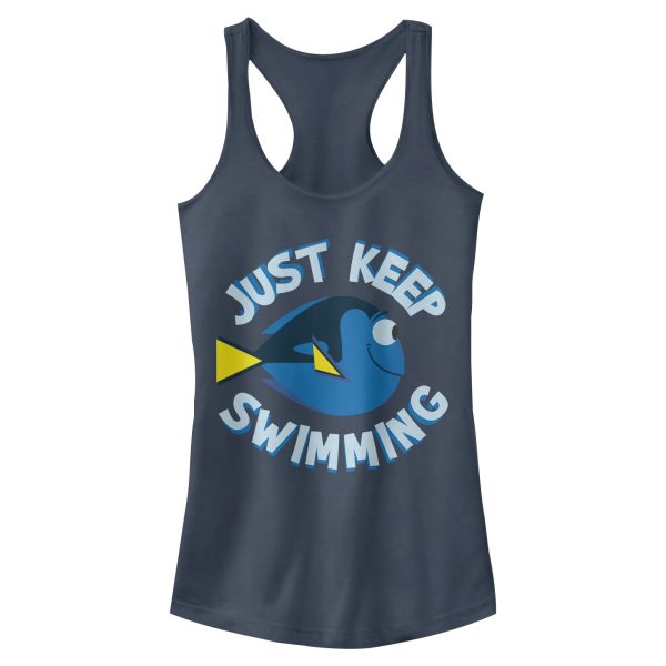 Junior_s Finding Dory Swim Your Heart Out Racerback Tank Top