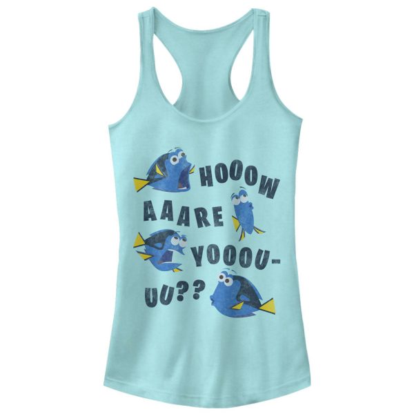 Junior_s Finding Dory Whale How Are You Racerback Tank Top