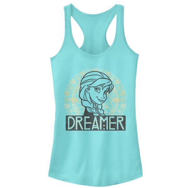 Junior_s Frozen Anna Dreamer Portrait Racerback Tank Top