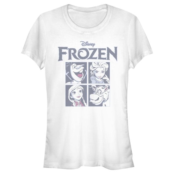 Junior_s Frozen Character Squares T-Shirt