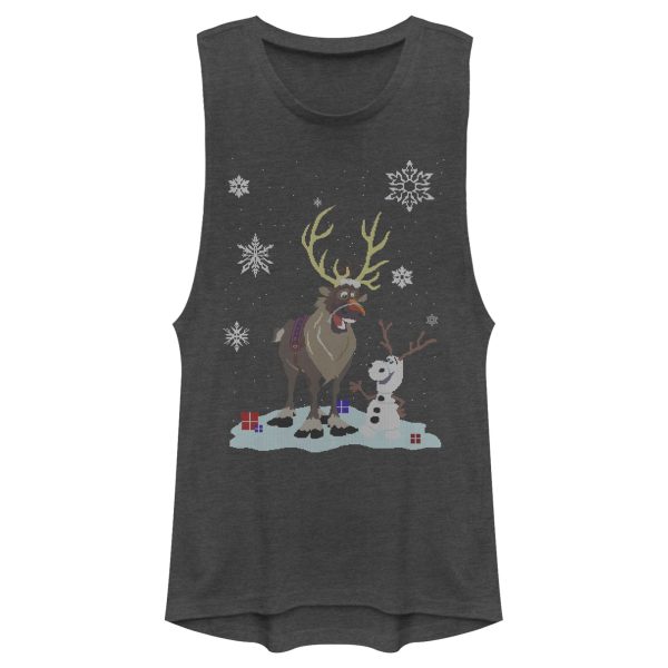 Junior_s Frozen Christmas Sweater Friends Festival Muscle Tee