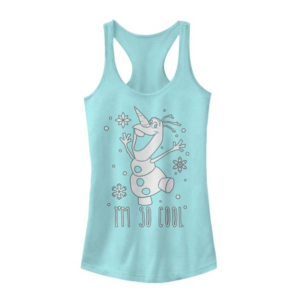 Junior_s Frozen Olaf So Cool Racerback Tank Top