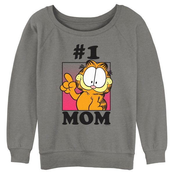 Junior_s Garfield Mother_s Day #1 Mom Sweatshirt