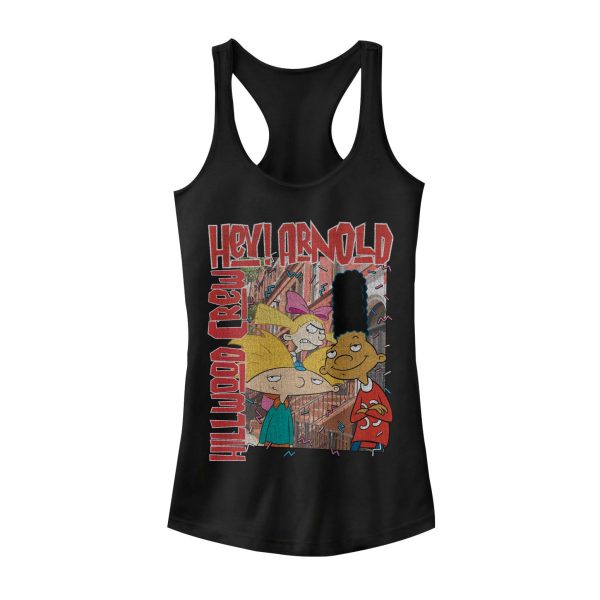 Junior_s Hey Arnold! Confetti Racerback Tank Top