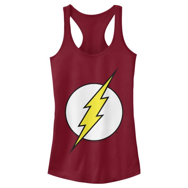 Junior_s Justice League Flash Classic Logo Racerback Tank Top