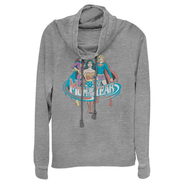 Junior_s Justice League Mom of the Year Cowl Neck Sweatshirt