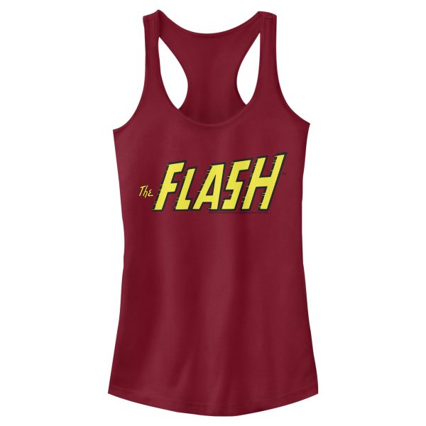 Junior_s Justice League The Flash Text Racerback Tank Top