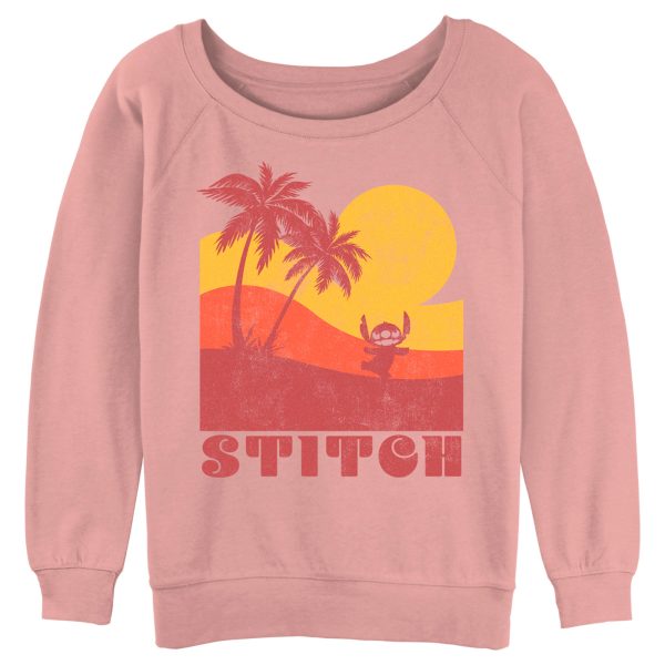 Junior_s Lilo & Stitch Colorblock Sunset Stitch Sweatshirt