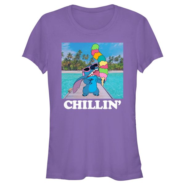 Junior_s Lilo & Stitch Ice Cream Lover Chillin_ T-Shirt