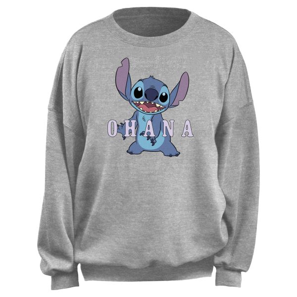 Junior_s Lilo & Stitch Ohana Smiling Stitch Sweatshirt