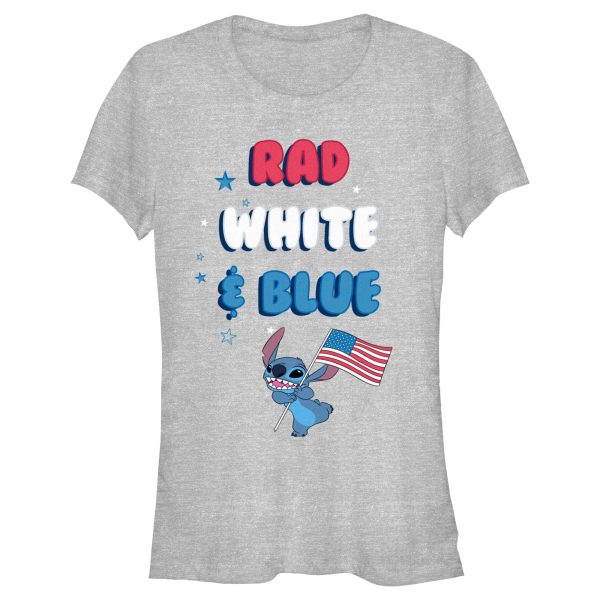 Junior_s Lilo & Stitch Rad White and Blue T-Shirt