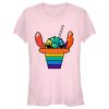 Junior_s Lilo & Stitch Rainbow Shave Ice Stitch T-Shirt