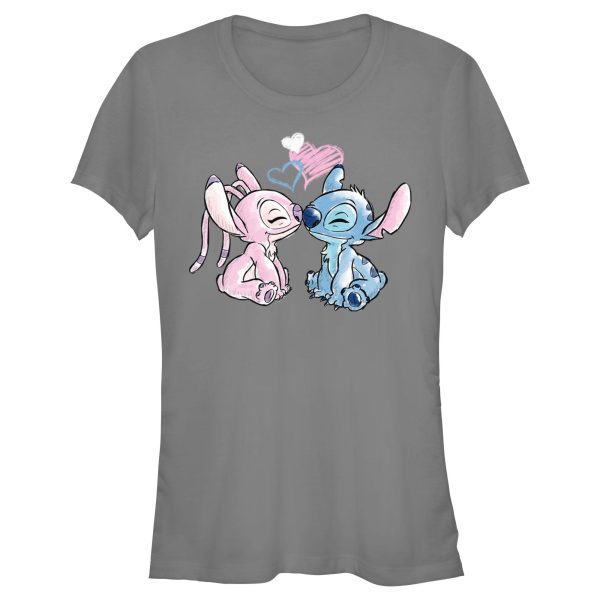 Junior_s Lilo & Stitch With Angel Couple T-Shirt