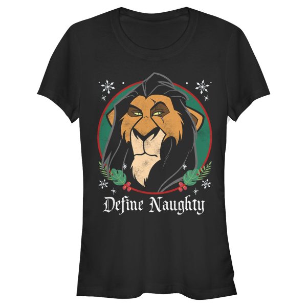 Junior_s Lion King Christmas Scar Define Naughty T-Shirt