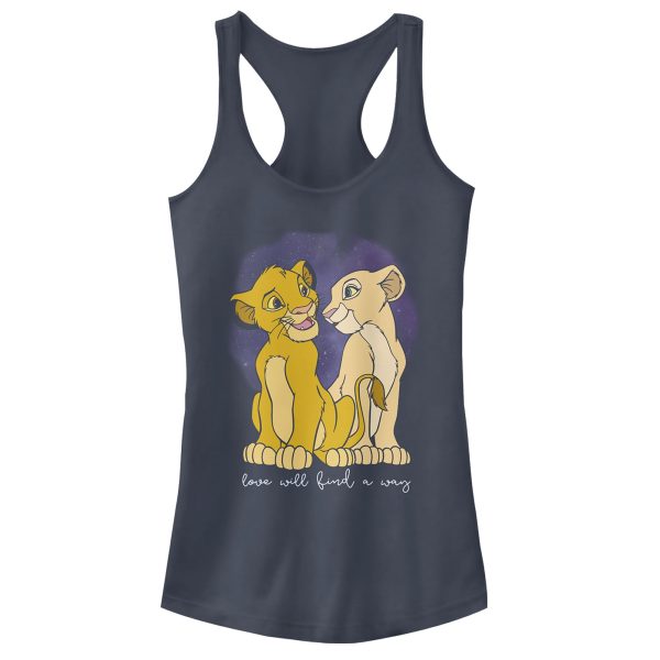 Junior_s Lion King Cub Love Finds A Way Racerback Tank Top