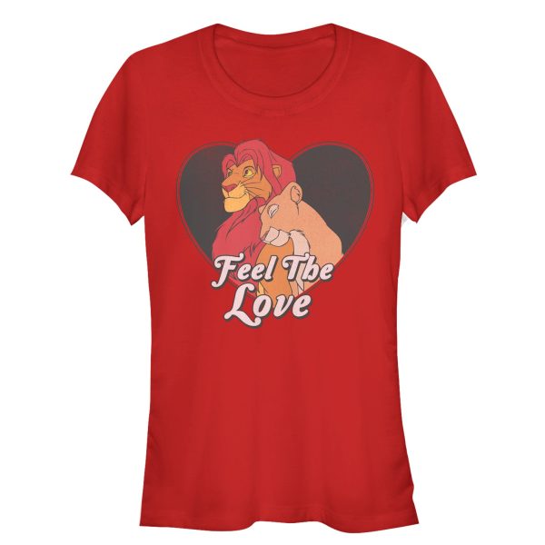 Junior_s Lion King Simba and Nala Valentine Feel the Love T-Shirt