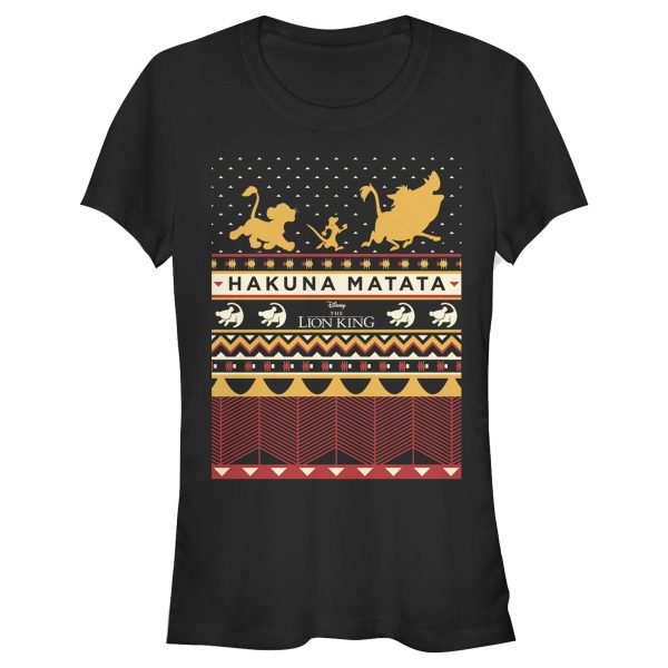 Junior_s Lion King Ugly Christmas Hakuna Matata T-Shirt