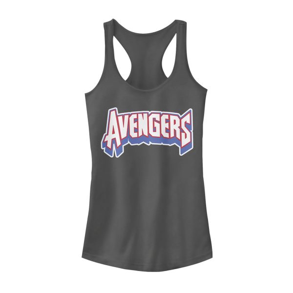 Junior_s Marvel Avengers Text Racerback Tank Top