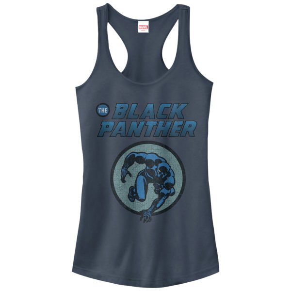 Junior_s Marvel Black Panther Leap Racerback Tank Top