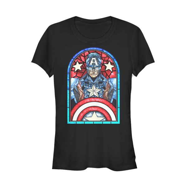 Junior_s Marvel Captain America Stained Glass T-Shirt