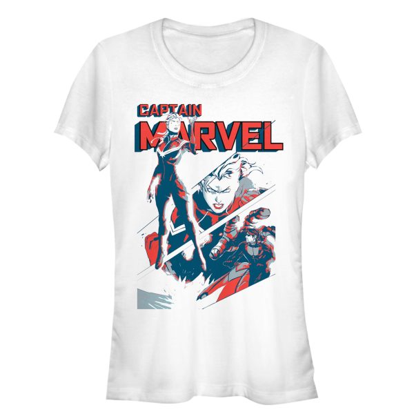 Junior_s Marvel Captain Marvel Streaks T-Shirt