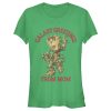 Junior’s Marvel Christmas Groot Galaxy Greetings Mom T-Shirt