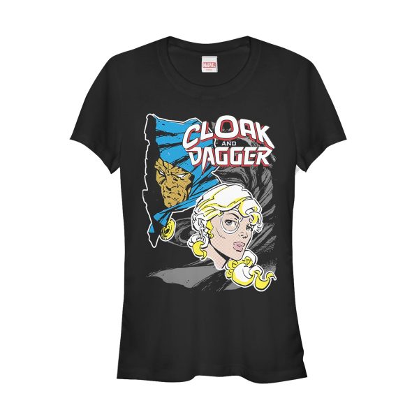 Junior’s Marvel Cloak and Dagger Partner Portrait T-Shirt