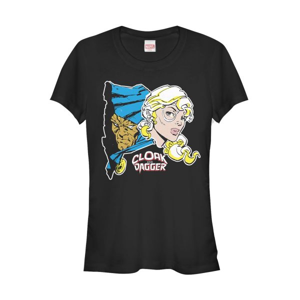 Junior’s Marvel Cloak and Dagger Portrait T-Shirt