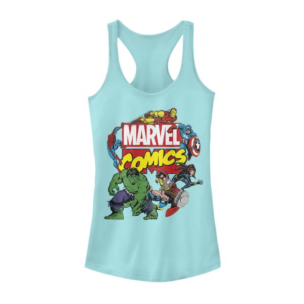 Junior’s Marvel Comics Racerback Tank Top