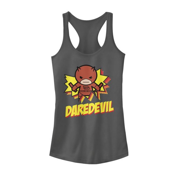 Junior’s Marvel Daredevil Cartoon Racerback Tank Top