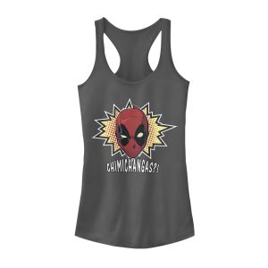Junior’s Marvel Deadpool Chimichangas Racerback Tank Top