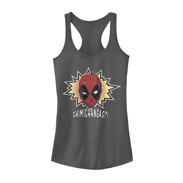 Junior’s Marvel Deadpool Chimichangas Racerback Tank Top