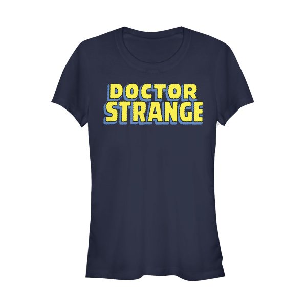 Junior’s Marvel Doctor Strange Bold Logo T-Shirt