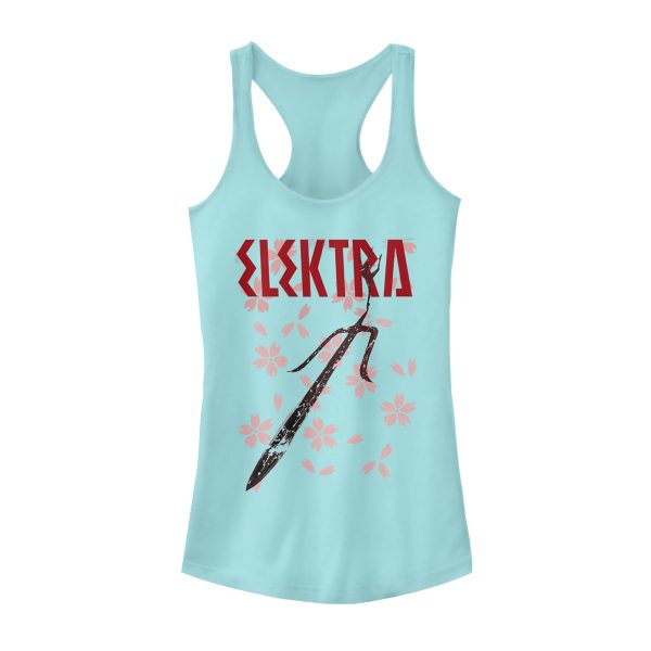 Junior’s Marvel Elektra Blossoms Racerback Tank Top