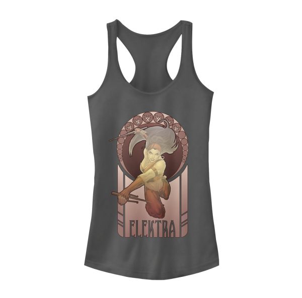 Junior’s Marvel Elektra Sai Blades Racerback Tank Top